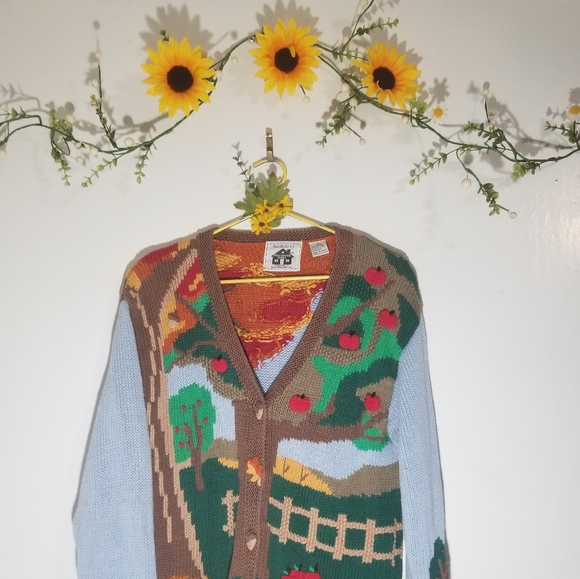 Storybook Knits Sweaters - Storybook knits fall cardigan with squirrels